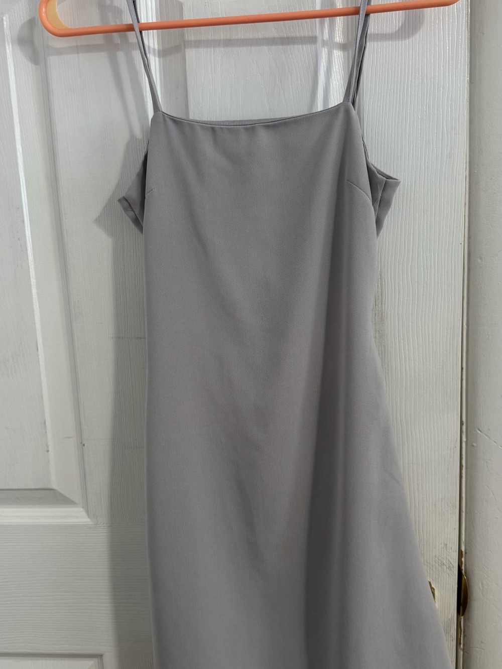 Lulu's Light Gray Spaghetti Strap Mini Dress